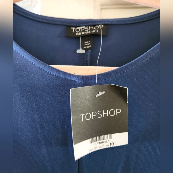 Topshop Twist Front Jersey MidiDress - Picture 2 of 6